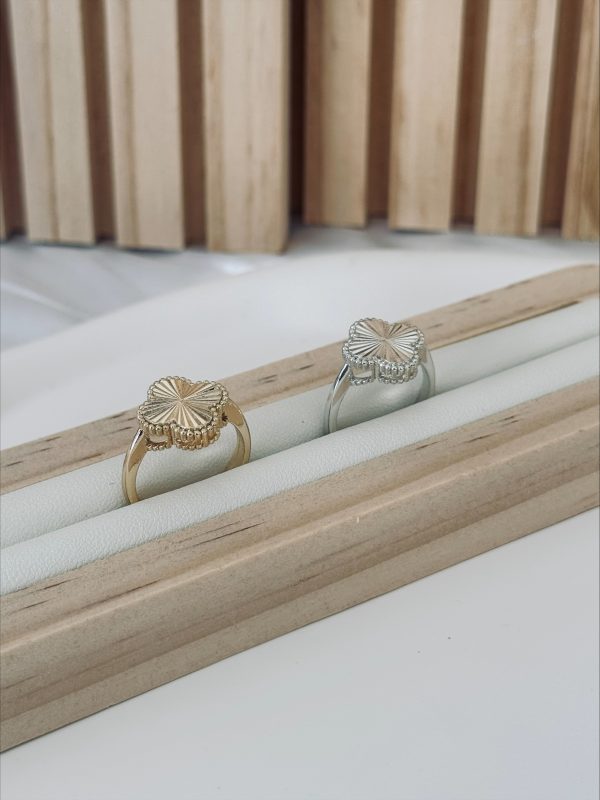 Bague Trèfle Argenté