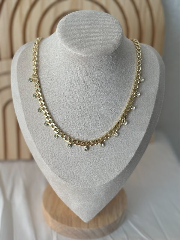 Collier JADE Blanc / Or
